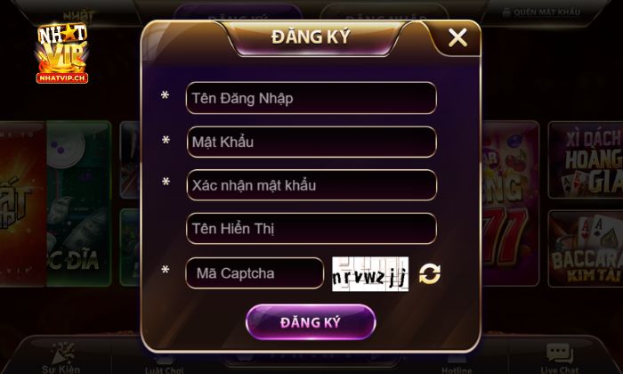 Đăng ký để trải nghiệm Liêng Nhatvip